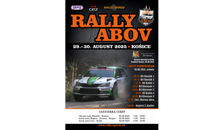 Automobilové podujatie Rally Abov 2025
