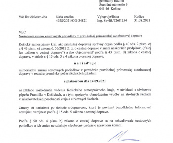 Aktuality / Nariadenie zmeny CP - foto
