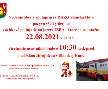 Aktuality / Zážitkové podujatie pre deti s DHZO Slanská Huta - foto