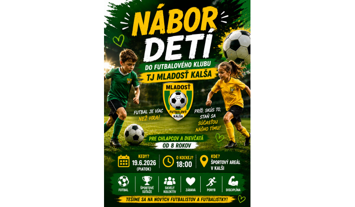 Nábor detí do futbalového klubu