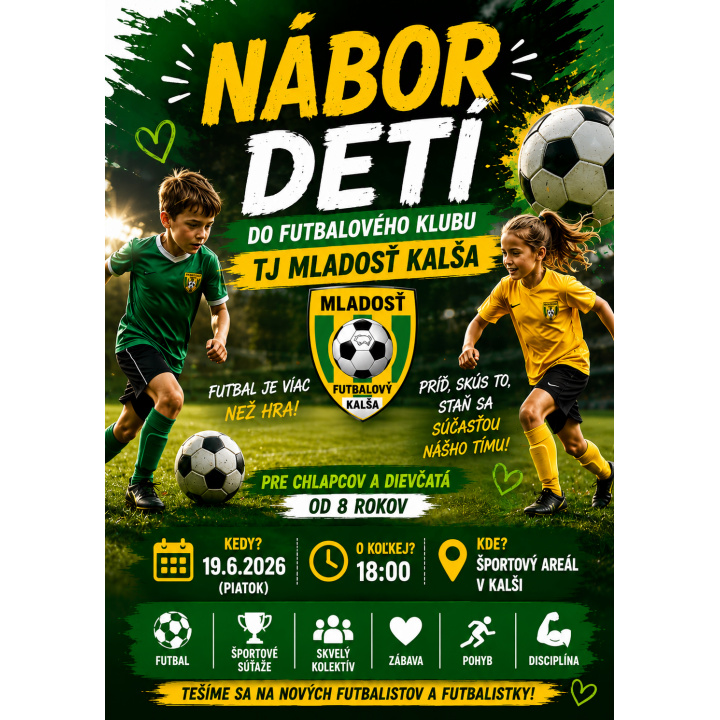 Nábor detí do futbalového klubu