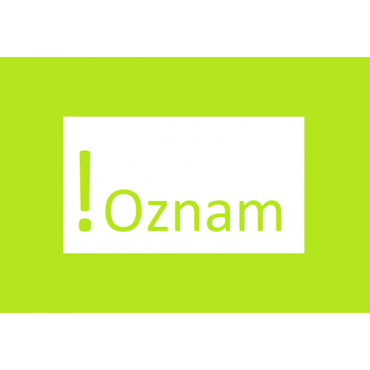 Oznam - obecný úrad 