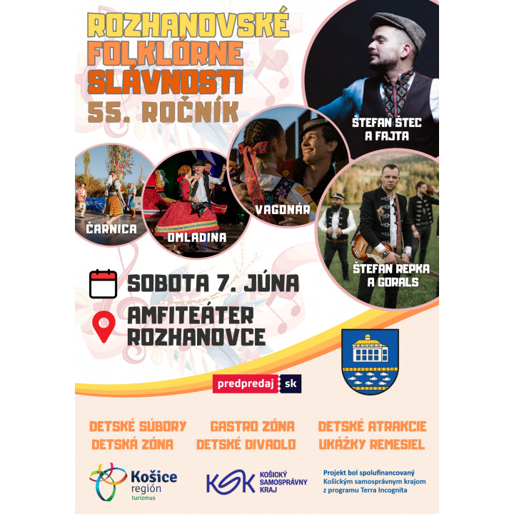 Pozvánka na ROZHANOVSKÉ FOLKLÓRNE SLÁVNOSTI