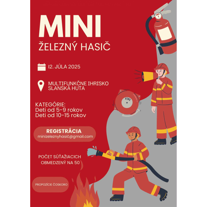 Súťaž - MINI ŽELEZNÝ HASIČ